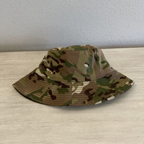 Free People/Urban Outfitters Bucket Hat Camouflage Green Brown Reversible OS - Picture 11 of 11
